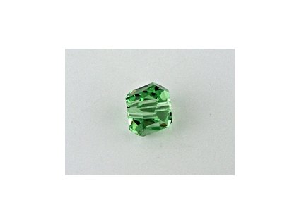 SW5603|Graphic Cube Peridot 6mm