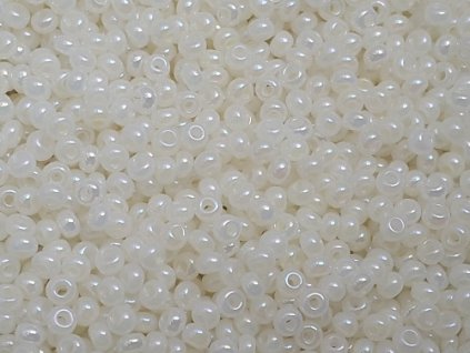 Seed Beads Preciosa No.57206 - Champaigne Alabaster - Rainbow Luster 10/0 12g