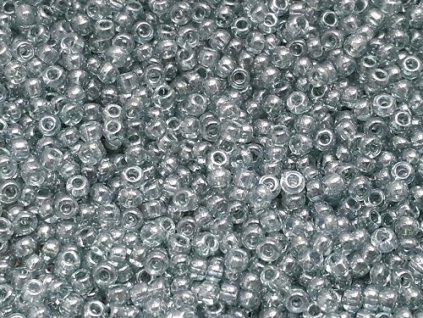 Seed Beads Preciosa No.48055 - Crystal - Green-blue Luster 10/0 12g