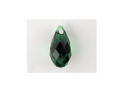 SW6010|Briolette Pendant Dark Moss Green 13x6,5mm