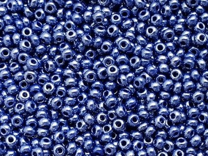 Seed Beads Preciosa No.38070 - Opaque Sapphire - Luster Sfinx 10/0 12g