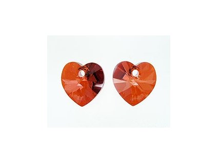 SW6228|Heart Crystal REDM 10,3x10mm 2pcs