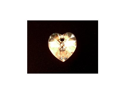 SW6202|Heart Krystal Silver Shade 10,3x10mm 2ks