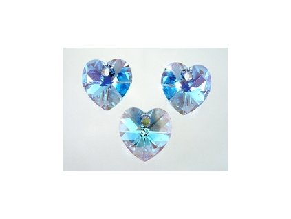 SW6228Heart Aquamarine AB 10,3x10mm 2pcs