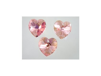 SW6202|Heart Light Rose AB 10,3x10mm 2pcs