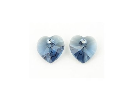 SW6228|Heart Denim Blue 10,3x10mm 2ks