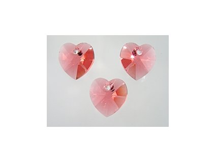 SW6202|Heart Indian Pink 10,3x10mm 2ks