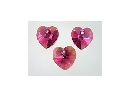 SW6228|Heart Fuchsia AB 10,3x10mm 2pcs