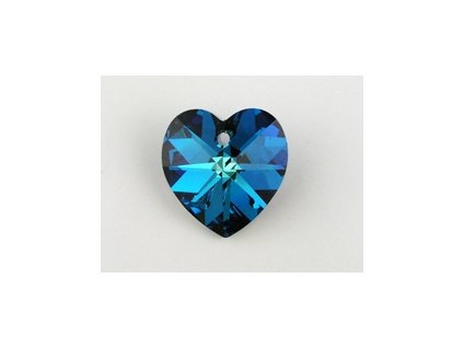 SW6228|Heart Krystal Bermuda Blue 18x17,5mm