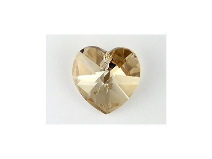 SW6202|Heart Crystal Golden Shadow 18x17,5mm