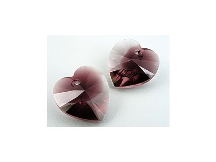 SW6228|Heart Ametyst Blend 18x17,5mm
