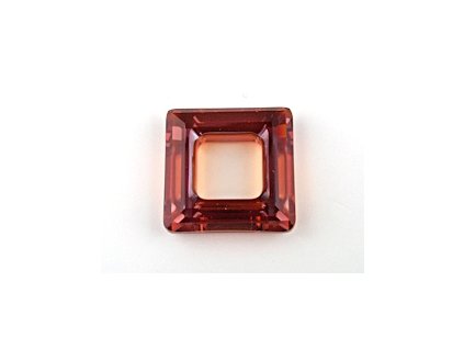 SW4439|Square_Ring Crystal Red Magma 20mm