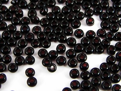Seed Beads Preciosa No.23980 - Black Jet - 10/0 12g