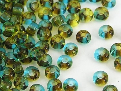 Seed Beads Preciosa No.81761 - Olivine-Aqua 10/0 12g