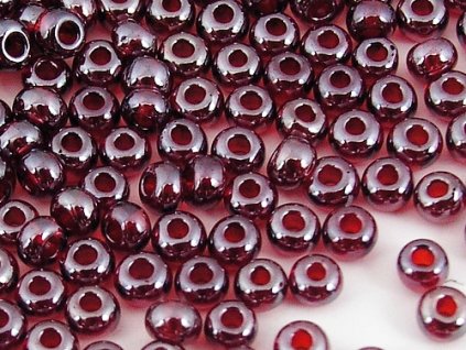 Seed Beads Preciosa No.96120 - Garnet Luster 10/0 12g