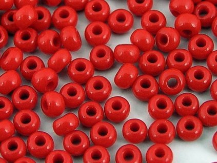 Seed Beads Preciosa No.93210 - Darker Opaque Red 10/0 12g