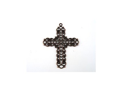 Filigree cross 43x32mm CUS