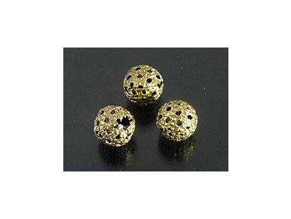 Metal Beads Filigree Round AAU 8mm