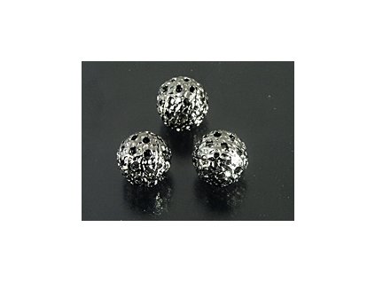 Metal Beads Filigree Round RU 8mm