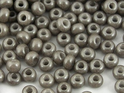 Seed Beads Preciosa No.16949 - Darker Opaque Gray 10/0 12g