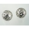 Metal Beads Filigree C Round RH 14mm