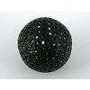 Metal Beads Filigree Round BLK 20mm