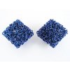 Wire Cube B blue 16x14mm 1piece