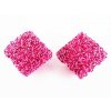 Wire Cube B pink 16x14mm 1piece