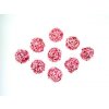 Wire Ball A Light Rose 8mm 2pcs