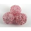 Wire Ball A Light Rose 18mm