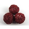 Wire Ball A Wine Red 18mm