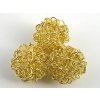 Wire Ball B Gold 18mm