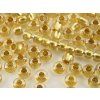 Seed Beads Preciosa No.68284 - Crystal - Gold Line - 10/0 12g