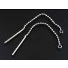 Chain Earrings with Loop RH 40x0,7mm 1pair