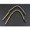 Chain Earrings with Loop AAU 40x0,7mm 1pair