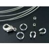 Clasp set with horse shue for nilon coated wire cord RH