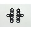 Component End Bar 4lines BLK 15mm 2pieces