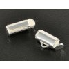 Multilines End Cylinder 9x4mm silver 1pair