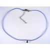 Rubber necklace - Sapphire