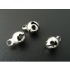 JINGLE BELL 6x10mm RHODIUM