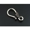 Clasp C36 U-hook Silver-Ag 925/1000 19mm