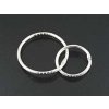 Connected Rings R36 Closed 18x1and 12x1mm Ag 925/1000