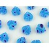 Beads Millefiori HP4 Heart Flat Aqua Sapphire 10x10x3mm - 10pieces