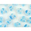 Beads Millefiori HP5 Heart Flat Crystal Aqua 10x10x3mm - 10pieces