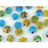 Beads Millefiori RP5 Round Flat Mix B 8x4mm - 12pieces