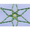 Christmas Star H5 Peridot 11cm 2pcs
