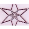 Christmas Star H3 Amethyst 11cm 2pcs