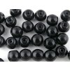 Round Beads Jet 6mm