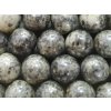 Round Beads Alabaster - grey luster 6mm 36pcs