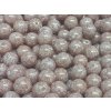 Round Beads Alabaster Red Luster 8mm